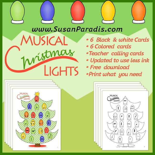 Christmas Lights Susan Paradis Piano Teaching Resources 