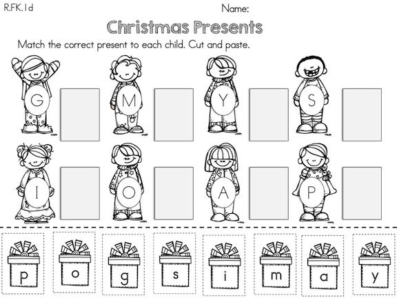 Christmas Literacy Worksheets And Activities Kindergarten 