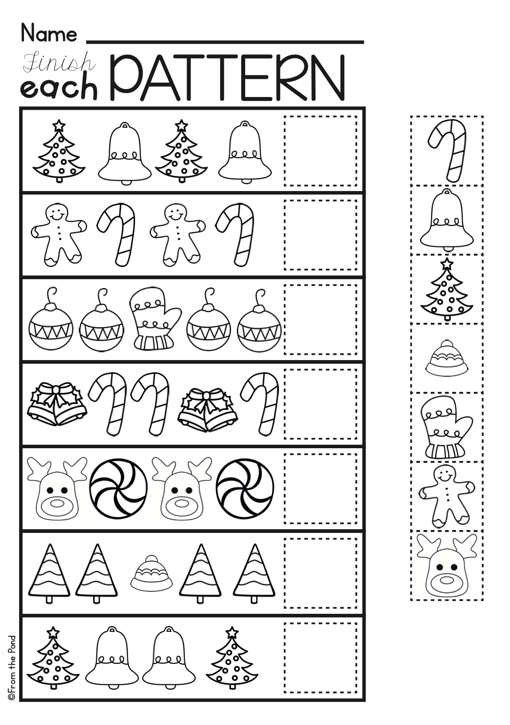 Christmas Math For Preschool And Kindergarten Printable 