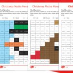 Christmas Maths Mixed Operations Mosaic Activity From Christmas Maths Mosaic Worksheets