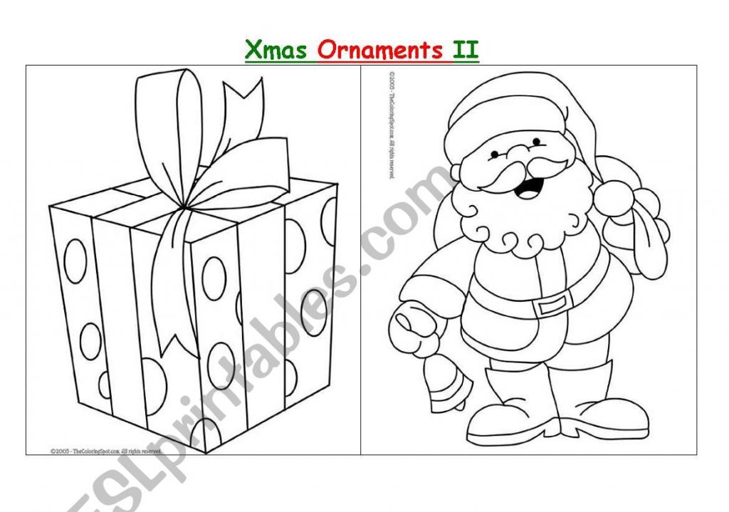 Christmas Ornaments II ESL Worksheet By Diana Parracho