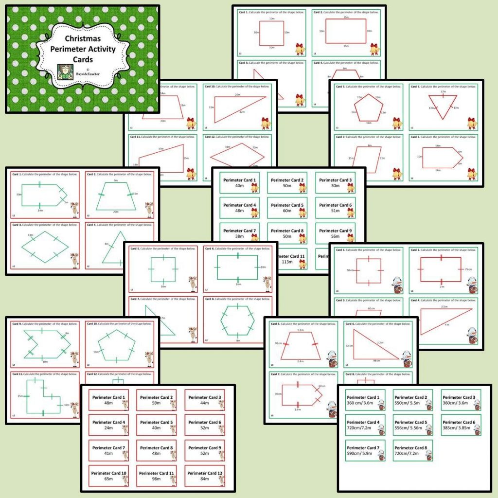 Christmas Perimeter Activity Cards Activity Cards 