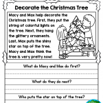 Christmas Reading Comprehension Worksheets 4th Grade  From Free Christmas Reading Comprehension Worksheets