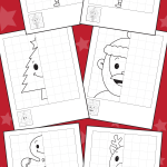 Christmas Symmetry Drawing Worksheets 10 Minutes Of  From Christmas Symmetry Worksheets Free
