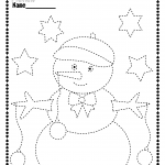 Christmas Trace And Color Pages Fine Motor Skills Pre  From Christmas Pre Writing Worksheets