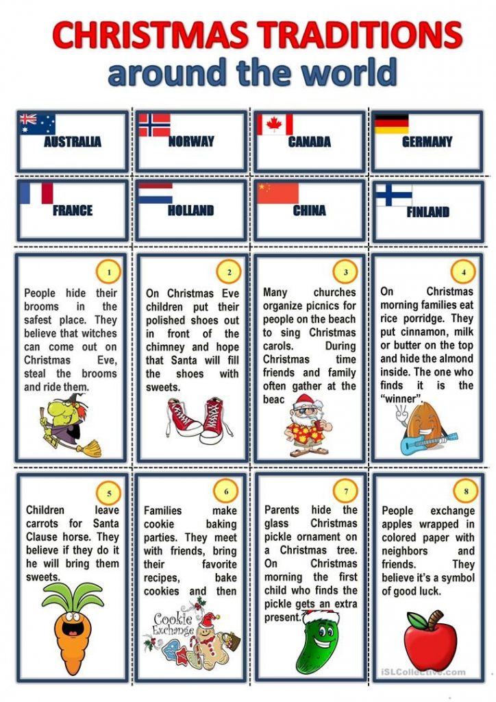 Christmas Traditions Around The World English ESL 