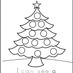 Christmas Tree Read And Trace Made By Teachers From Christmas Tree Worksheets Preschool