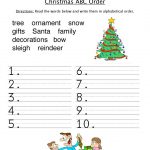Christmas Words ABC Order Worksheet Christmas Worksheets  From Abcteach Christmas Worksheets