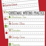 Christmas Writing Practice Sheets A Mom S Take From Free Christmas Handwriting Worksheets