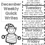 Christmas Writing Prompts For December Christmas  From Christmas Writing Prompts Worksheets