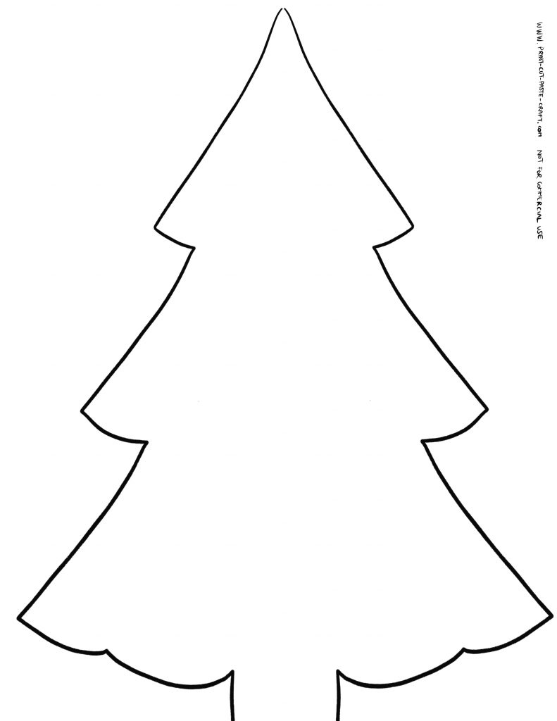 Color Cut And Paste Your Own Christmas Tree Print Cut