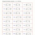 Comparing Fractions Worksheet Pdf Fractions Worksheets