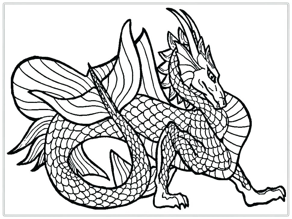 Complex Dragon Coloring Pages At GetColorings Free 