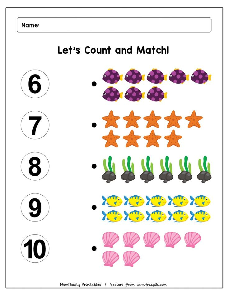 Count And Match Worksheets Https tribobot Shape 