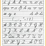 Cursive Alphabet Chart Free Printable