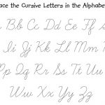 Cursive Alphabet Tracing Worksheets Az Pdf Printable Db