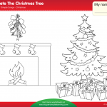 Decorate The Christmas Tree Worksheet Color Super Simple From Christmas Tree Decoration Worksheet