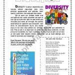 DIVERSITY Talking About Values ESL Worksheet By WiPo