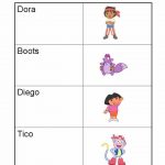 Dora The Explorer Worksheets And Activities