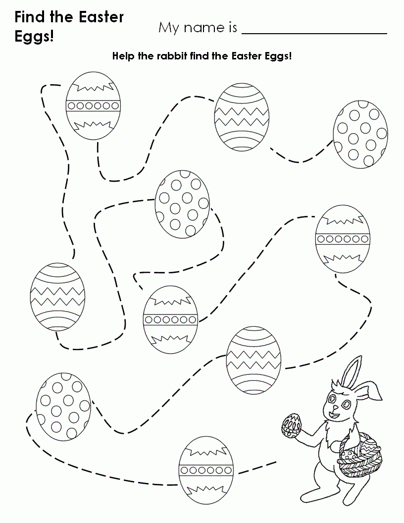 Easter Coloring Pages April 2012