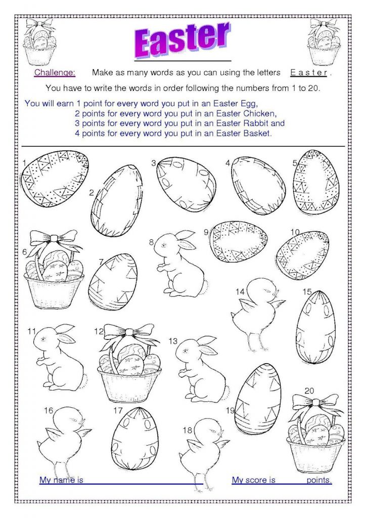 Easter Coloring Pages Easter Worksheets