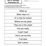 English Worksheets Ks1 To Print Punctuation Worksheets