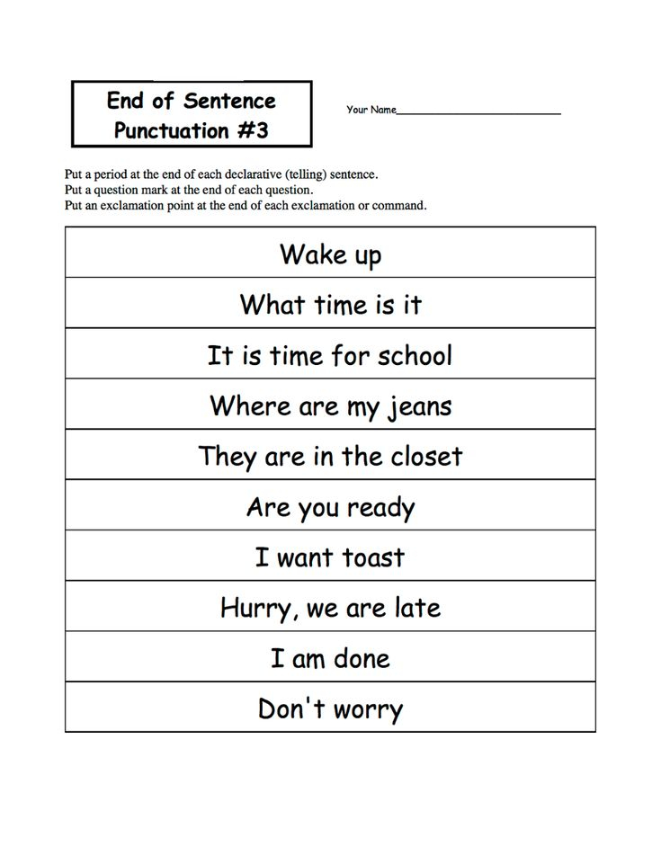 English Worksheets Ks1 To Print Punctuation Worksheets 