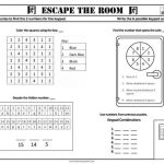 Escape The Room Worksheets Escape Room For Kids Escape