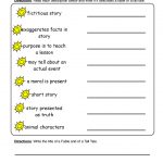 Fables Tall Tales Worksheet
