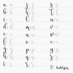 Fake Calligraphy Font Practice Free Printable Exercise