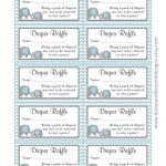 Fascinating Diaper Raffle Ticket Template Ideas Free Owl