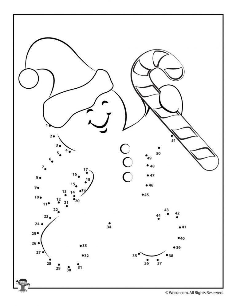 Free Christmas Connect The Dots Worksheets Printable From Free ...