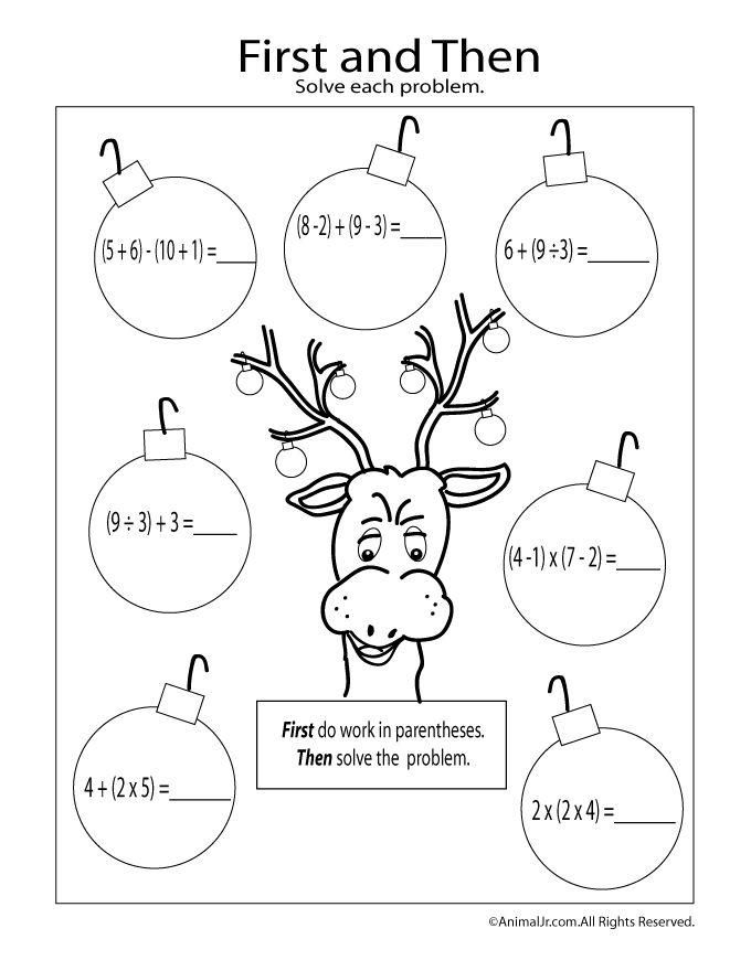 Free Christmas Math Worksheets For 5th Graders Loisary 