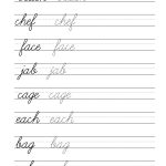 Free Cursive Handwriting Worksheets Worksheet For Kids