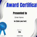 Free Editable Certificate Template Customize Online