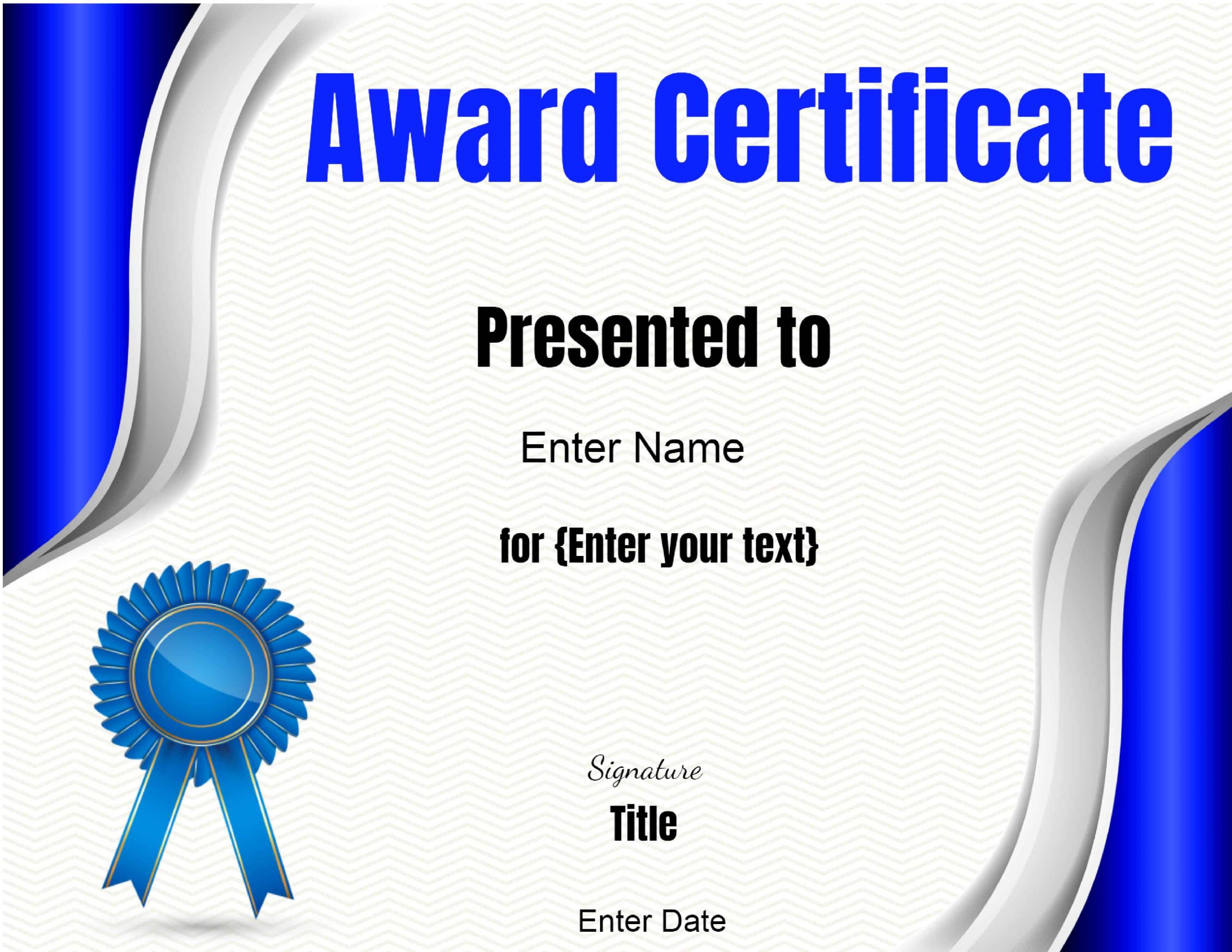 Free Editable Certificate Template Customize Online 