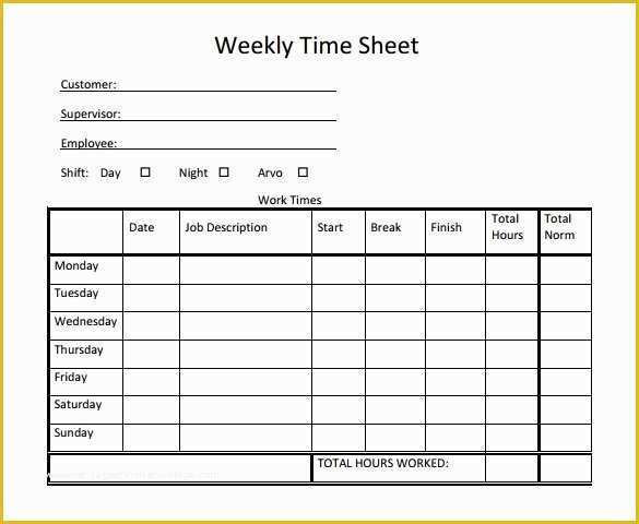 Free Excel Biweekly Timesheet Template Of 22 Weekly 