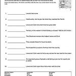Free Lewis And Clark Printable Worksheets And Coloring