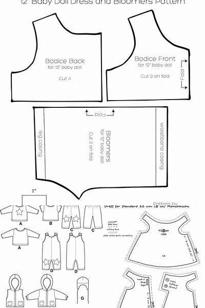 Free Printable 18 Doll Clothes Patterns American Girl 