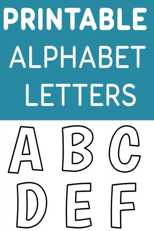 FREE Printable Alphabet Templates Printable Alphabet 