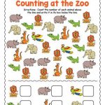 Free Printable At The Zoo Counting Worksheet Zoo Animals