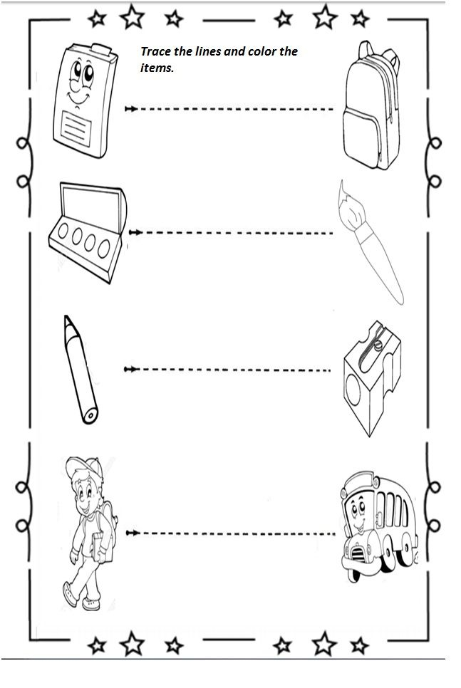 Free Printable Back To School Worksheet For Preschoolers 