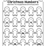 Free Printable Christmas Number Worksheet Christmas  From Christmas Number Worksheets Kindergarten