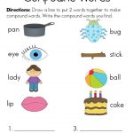 Free Printable Compound Words For 1st Grade Google