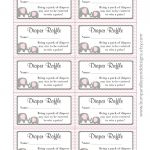 Free Printable Diaper Raffle Tickets Elephant Free Printable