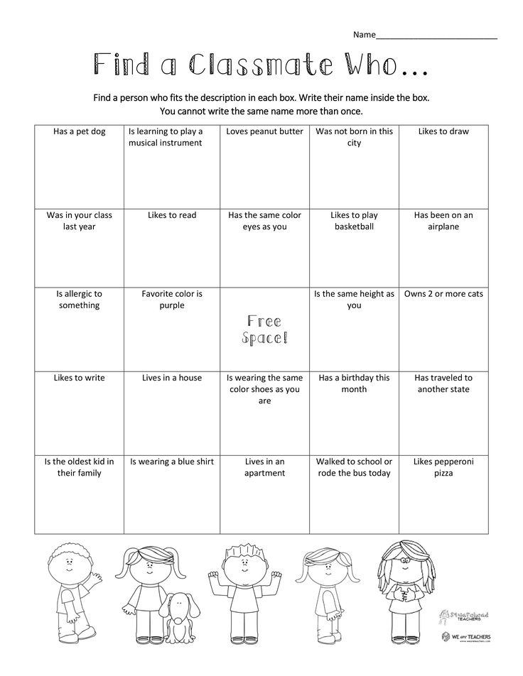 Free Printable Find A Classmate Who Icebreaker 