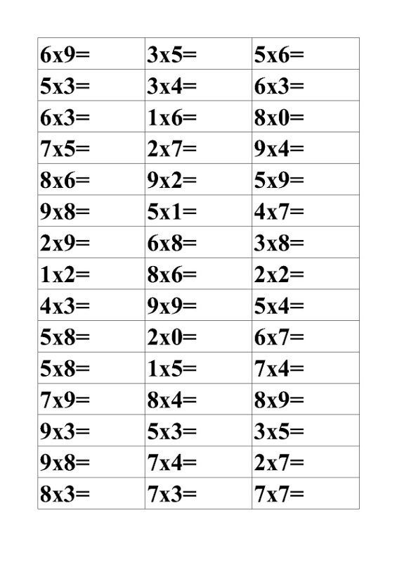 Free Printable Maths Worksheets Ks2 Multiplication Maths 