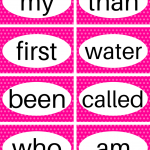 Free Printable Sight Words Flash Cards Preschool Sight