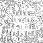 Free Printable Swear Word Coloring Pages Free Printable
