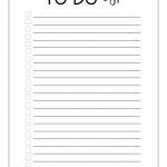 Free Printable To Do Checklist Template Paper Trail